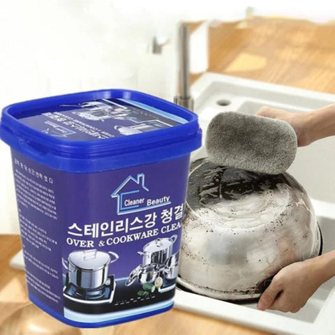 Oven&Cookware Korean Cleaner Stainless Steel Cleaning Paste Multi-Purpose Cleaner&Polish Cleaning Gel for Removing Rust